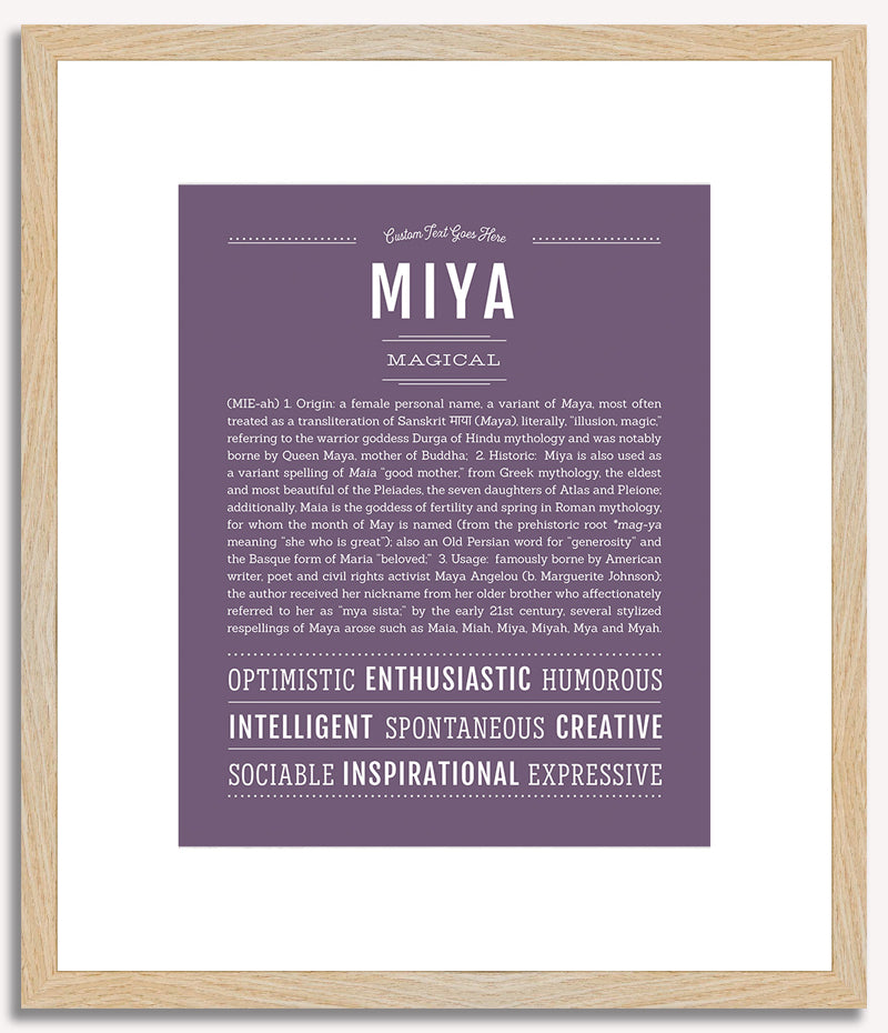 Miya | Name Art Print