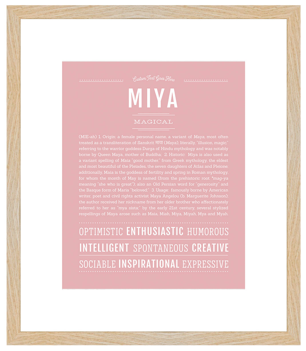 Miya | Name Art Print