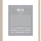 Miya | Name Art Print