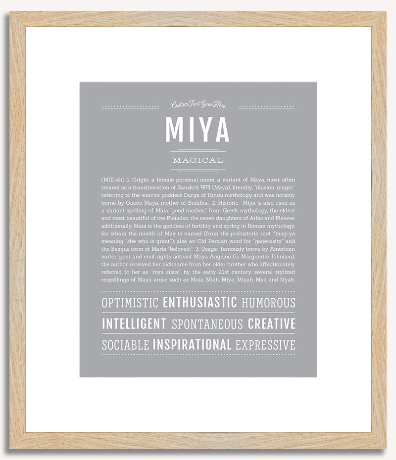 Miya | Name Art Print