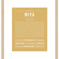 Miya | Name Art Print