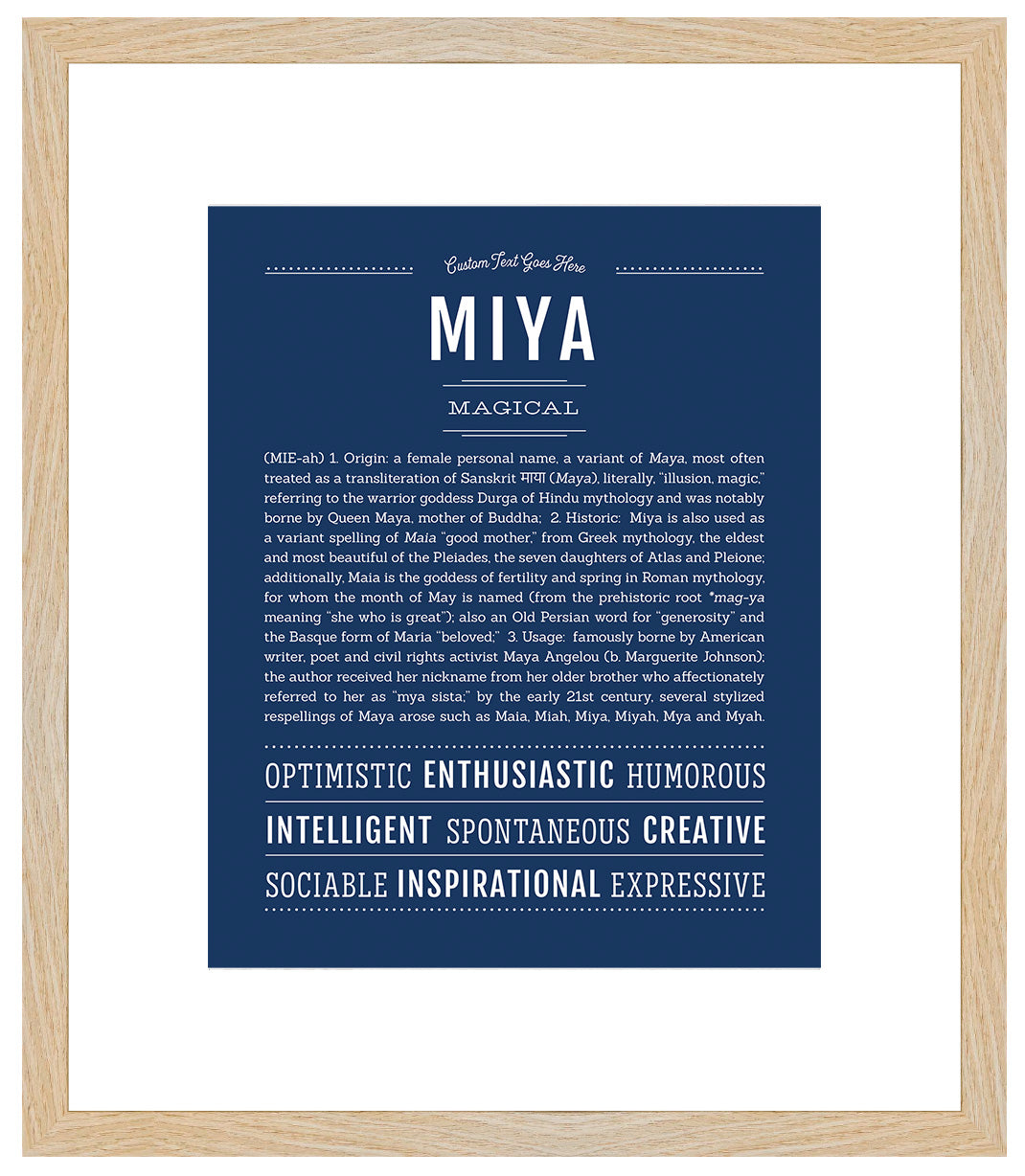 Miya | Name Art Print