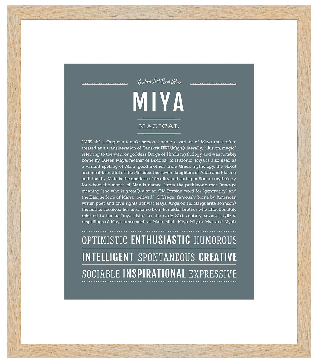 Miya | Name Art Print