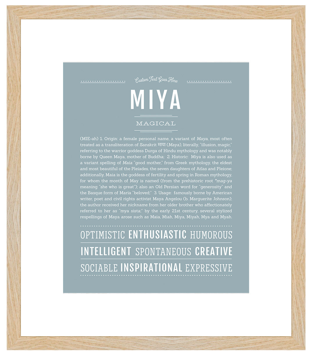 Miya | Name Art Print