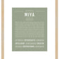 Miya | Name Art Print