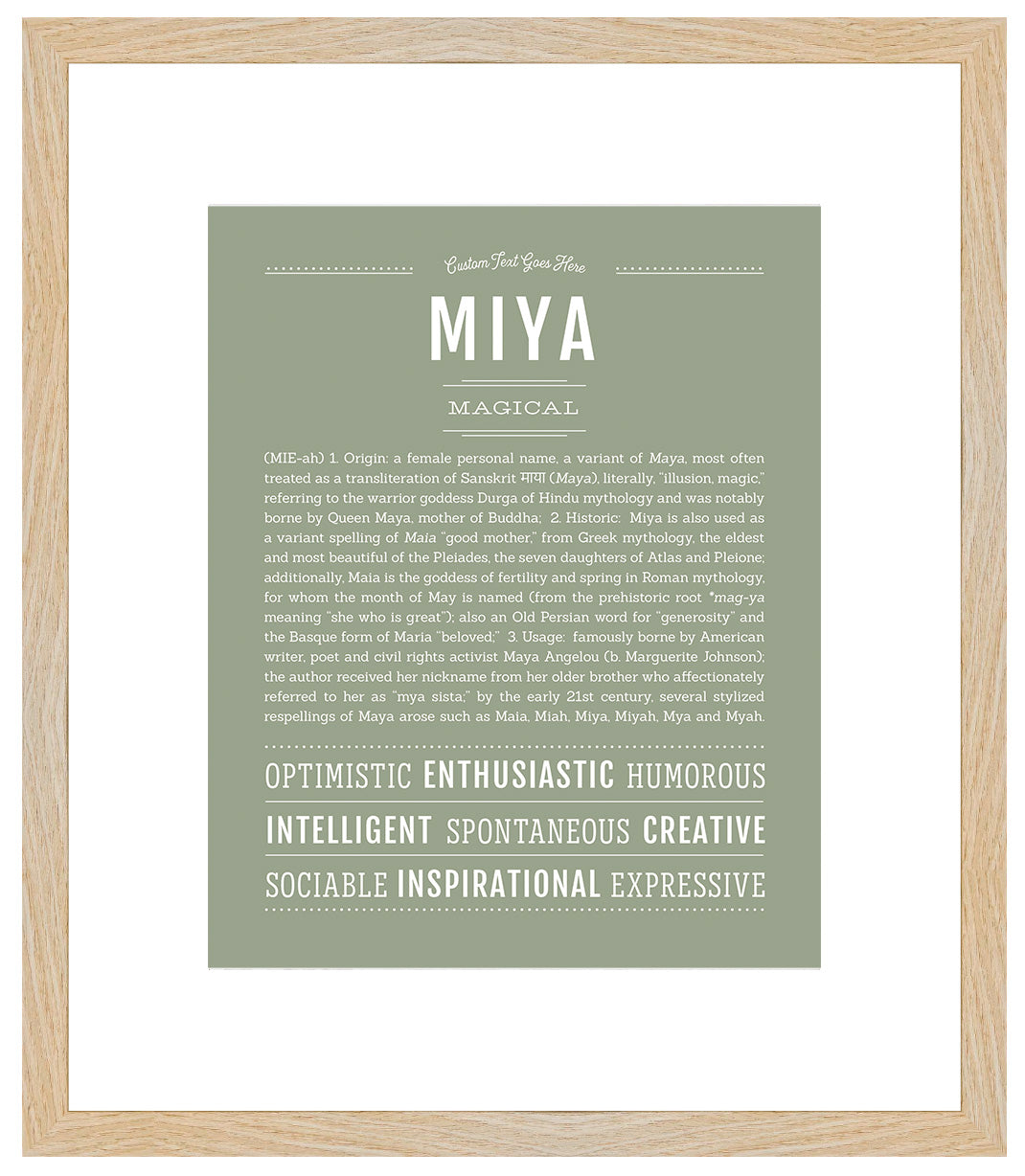 Miya | Name Art Print