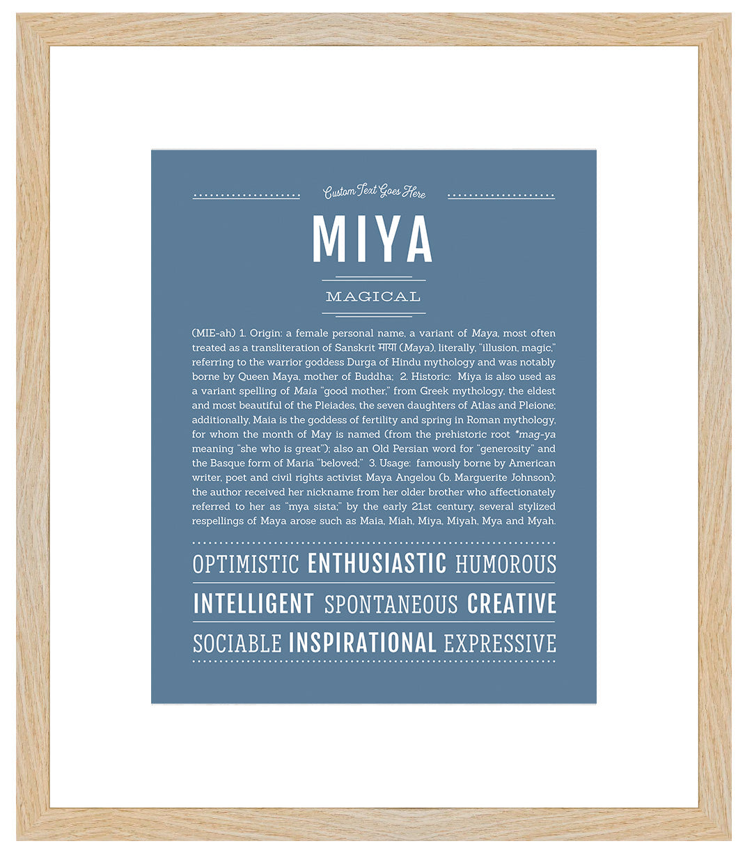 Miya | Name Art Print