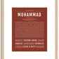 Mohammad | Name Art Print