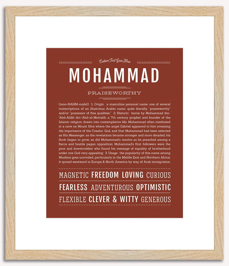 Mohammad | Name Art Print