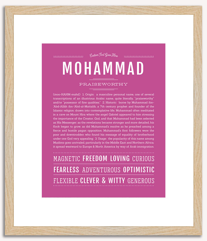 Mohammad | Name Art Print