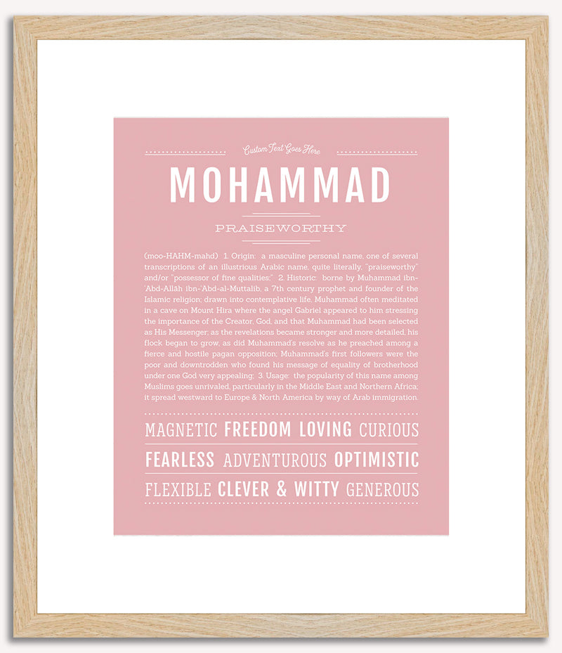 Mohammad | Name Art Print