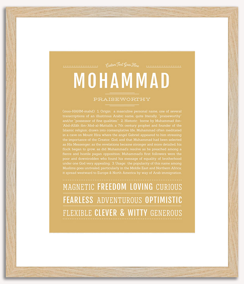 Mohammad | Name Art Print