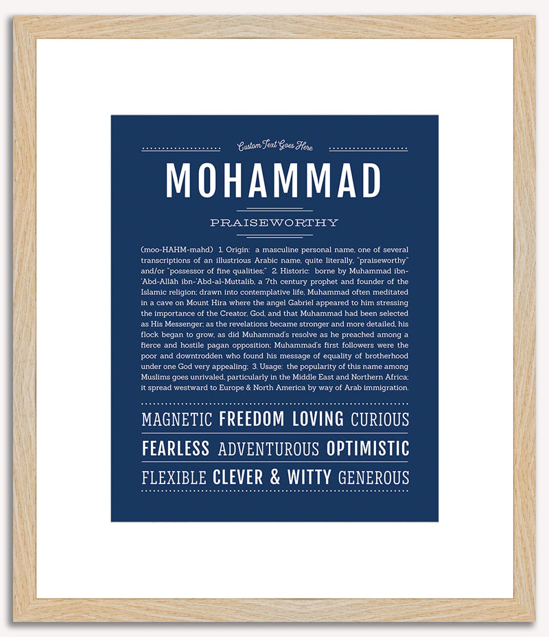 Mohammad | Name Art Print