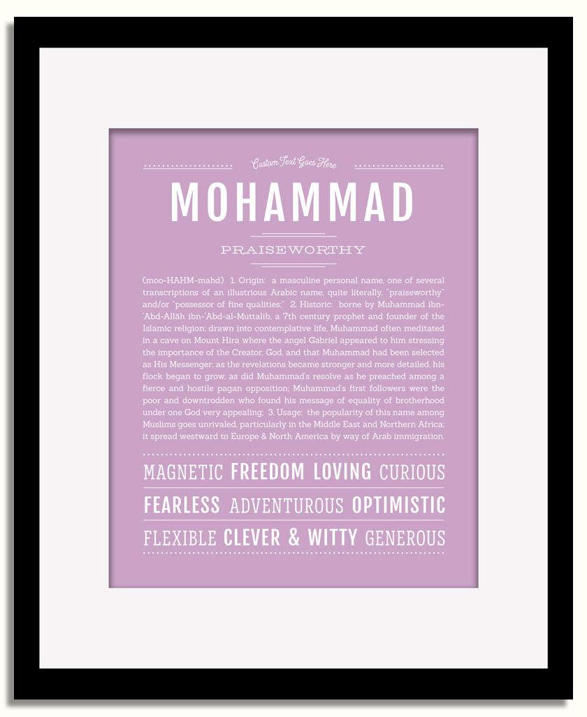 Frame Options | Lilac | Black Frame, Matted