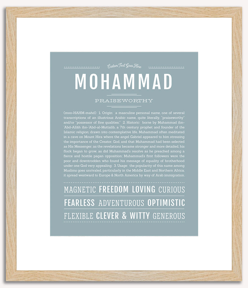 Mohammad | Name Art Print