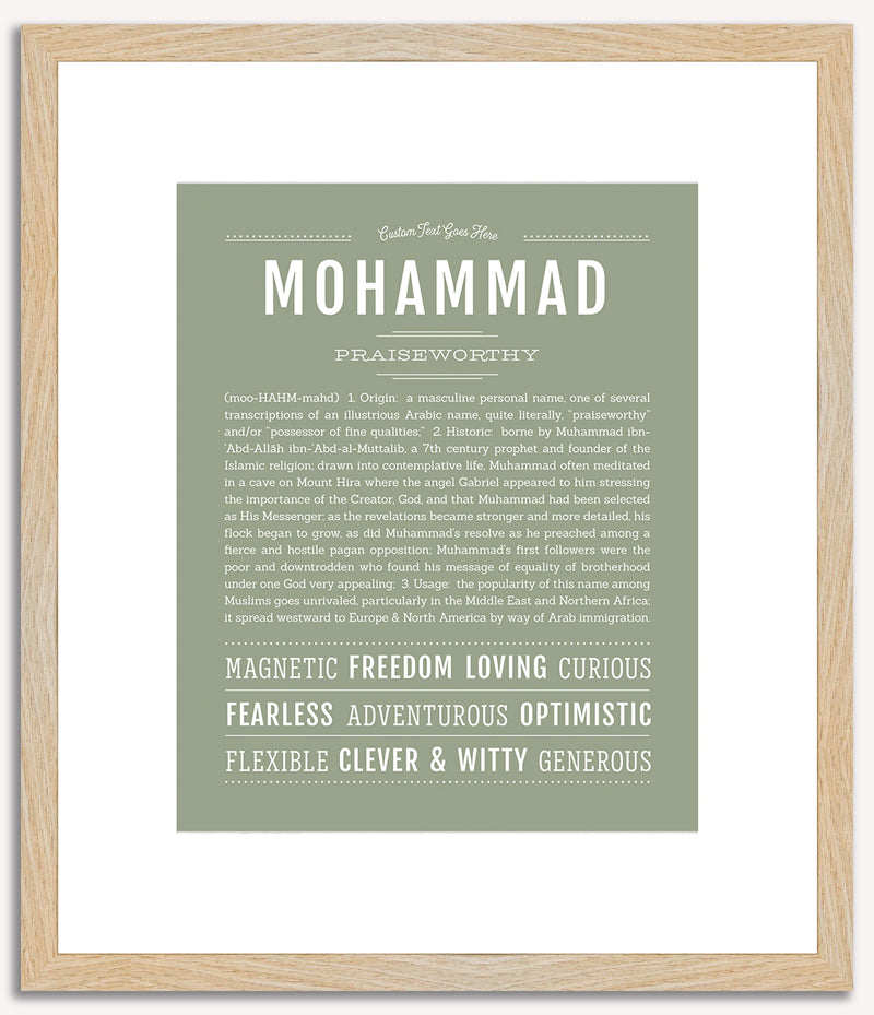 Mohammad | Name Art Print