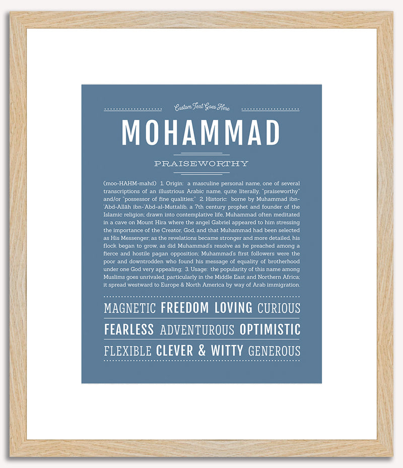 Mohammad | Name Art Print