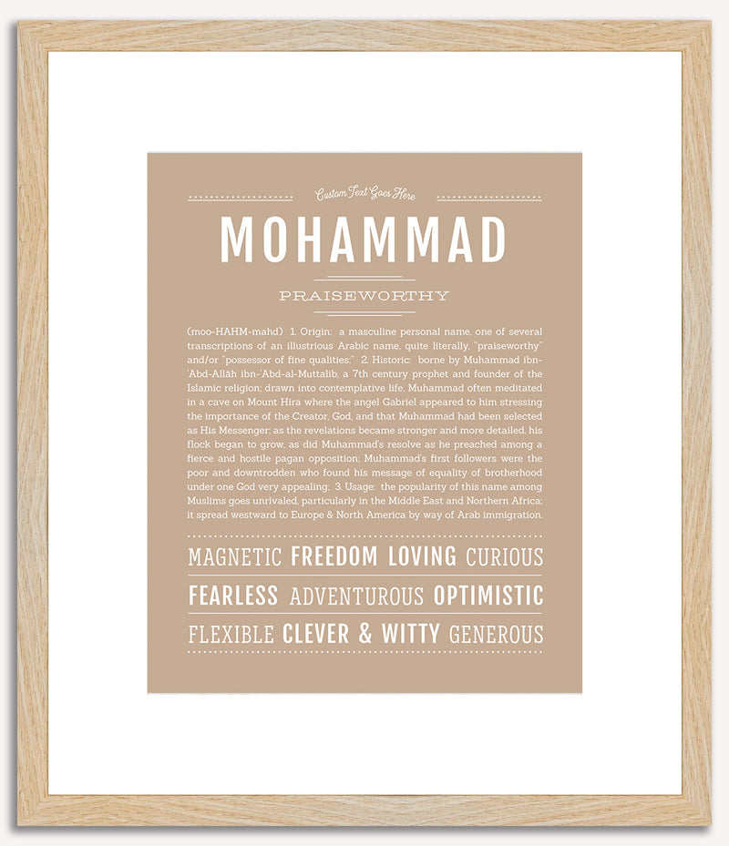 Mohammad | Name Art Print