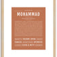 Mohammad | Name Art Print