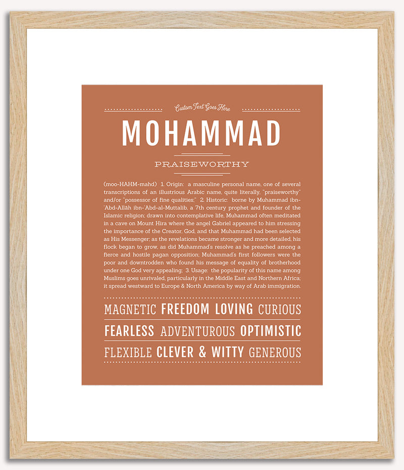 Mohammad | Name Art Print