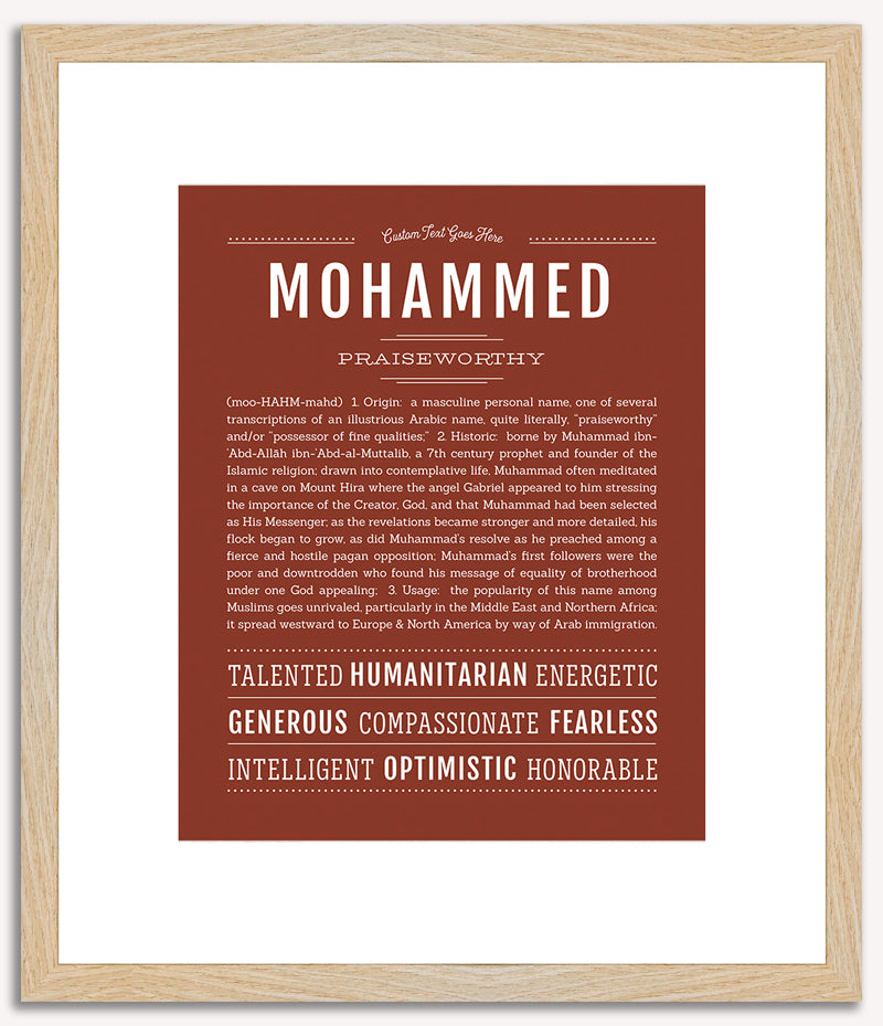 Mohammed | Name Art Print