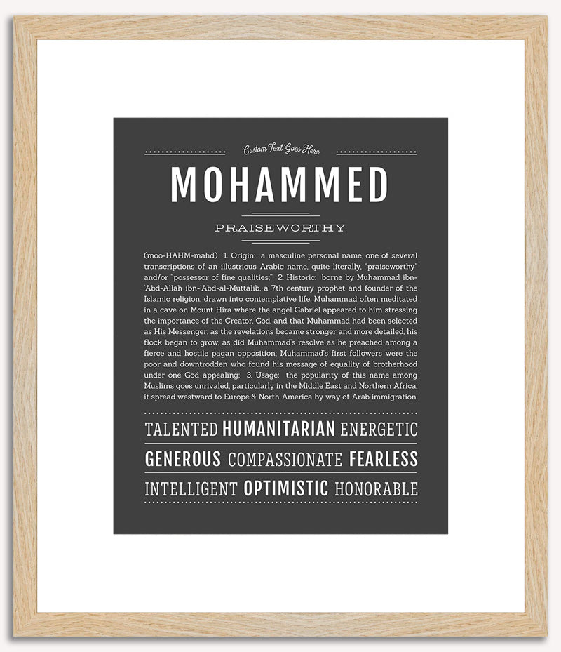 Mohammed | Name Art Print