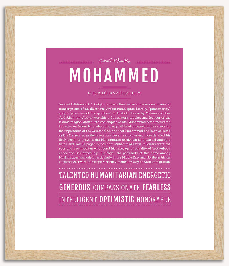 Mohammed | Name Art Print