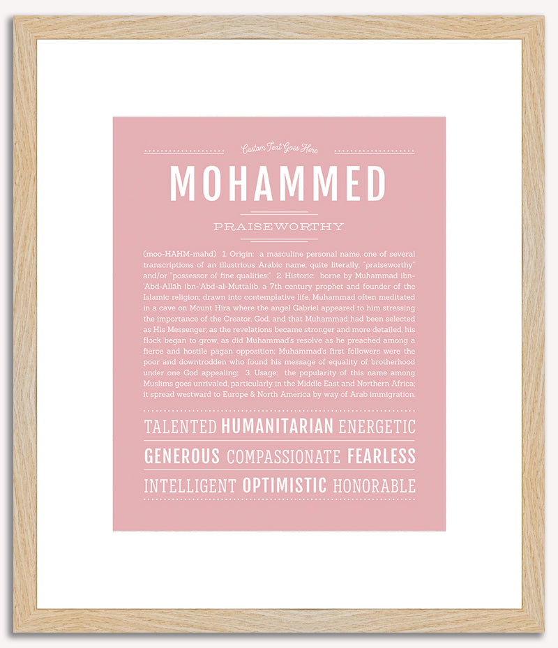 Mohammed | Name Art Print