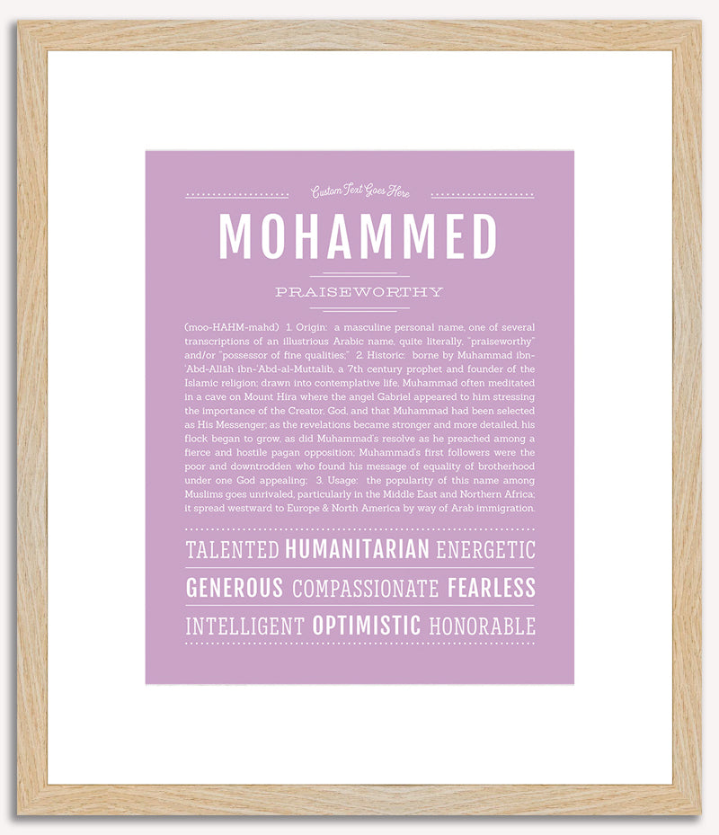 Mohammed | Name Art Print