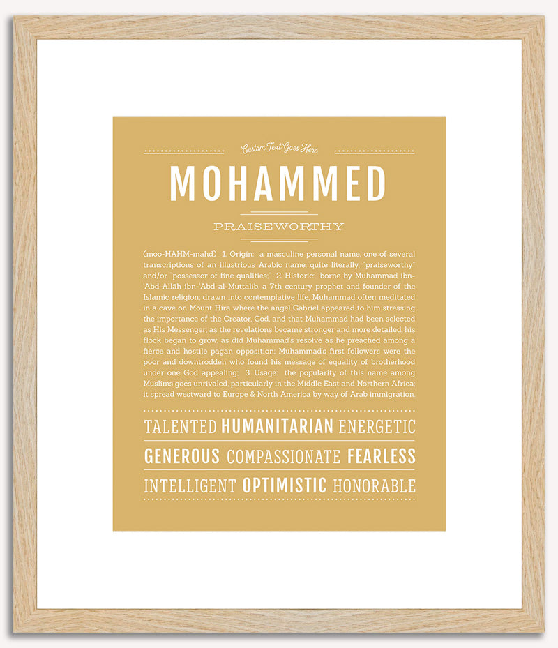 Mohammed | Name Art Print