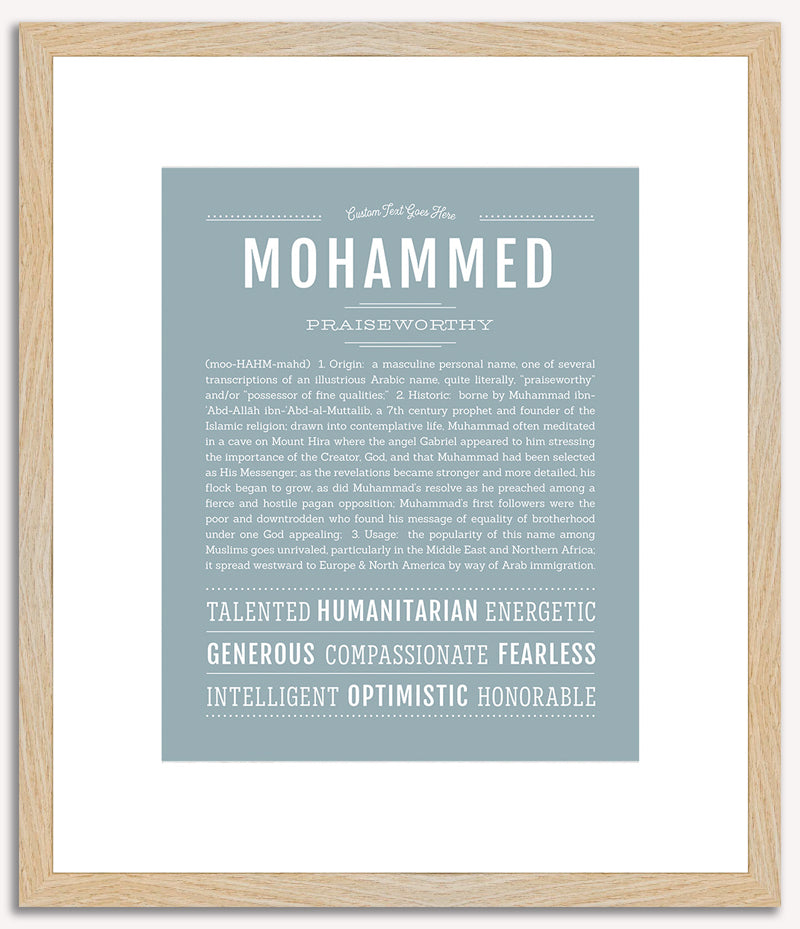 Mohammed | Name Art Print