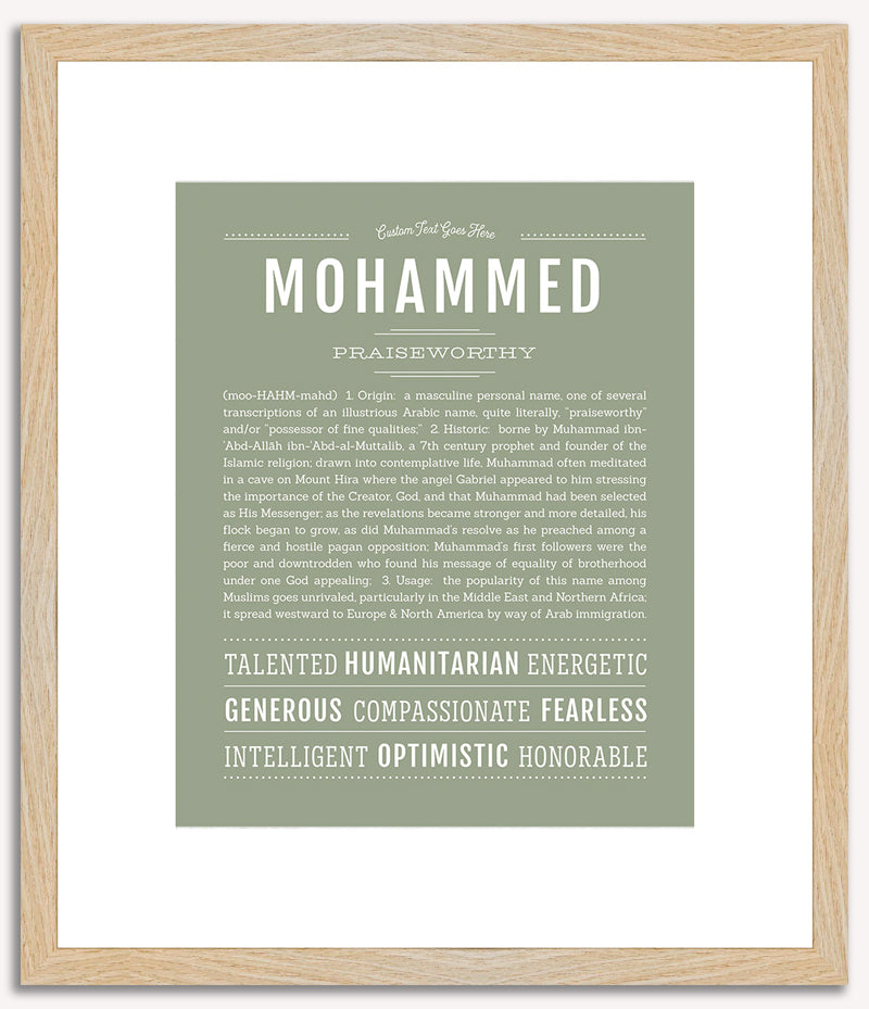 Mohammed | Name Art Print