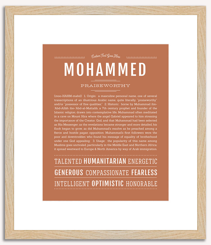 Mohammed | Name Art Print