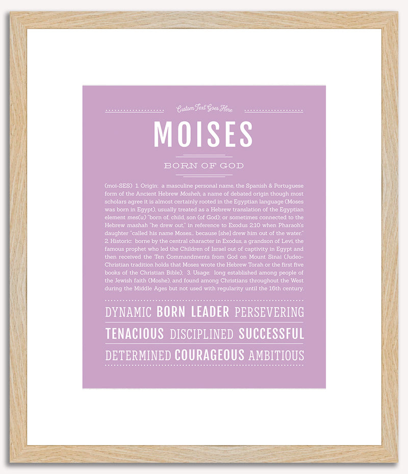 Moises | Name Art Print