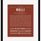Molli | Name Art Print