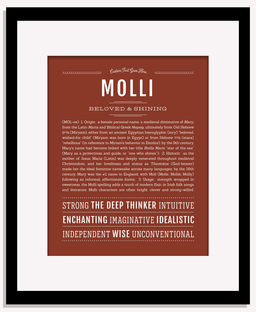 Molli | Name Art Print