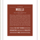 Molli | Name Art Print