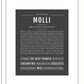 Molli | Name Art Print