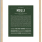 Molli | Name Art Print