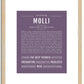 Molli | Name Art Print