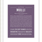 Molli | Name Art Print