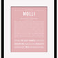Molli | Name Art Print