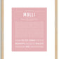 Molli | Name Art Print
