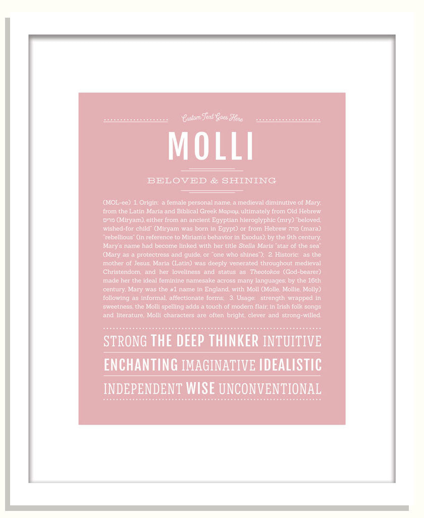 Molli | Name Art Print