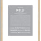 Molli | Name Art Print