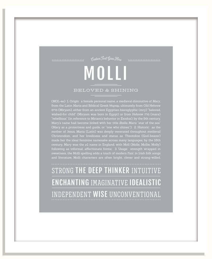 Molli | Name Art Print
