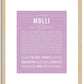 Molli | Name Art Print