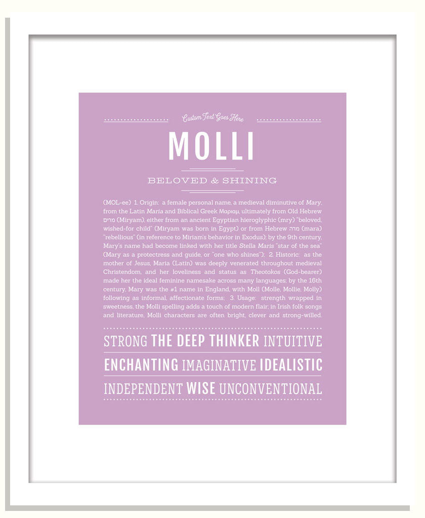 Molli | Name Art Print