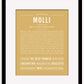 Molli | Name Art Print