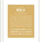 Molli | Name Art Print